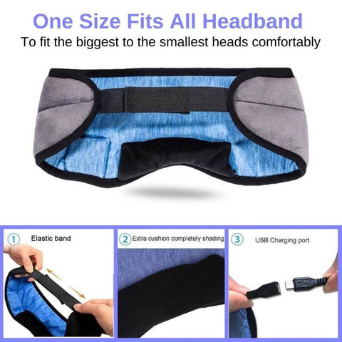 EchoRest™ - Sleep Mask with Headphones